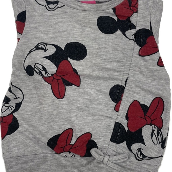 Classic Minnie Mouse Sweatshirt Grey 2T - Picture 3 of 5